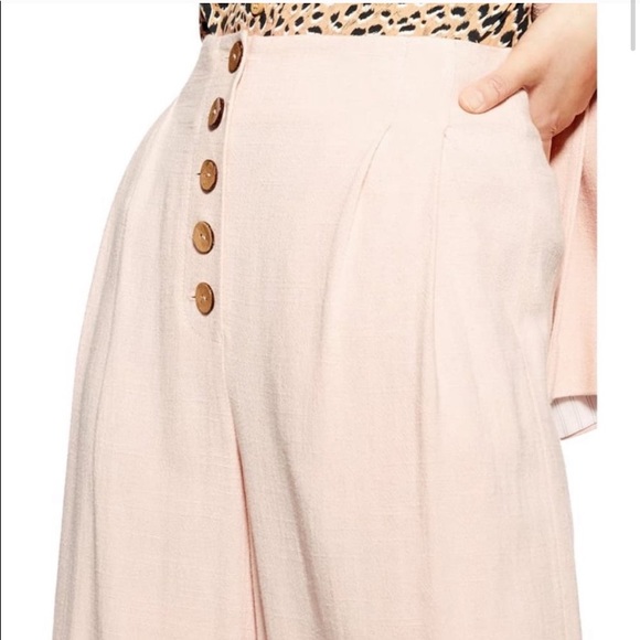 TopShop Cropped Wide Leg Trousers - Picture 3 of 8